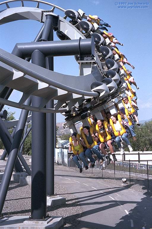 Batman The Ride Six Flags Magic Mountain Valencia California