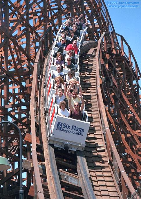 Psyclone Six Flags Magic Mountain Valencia California United