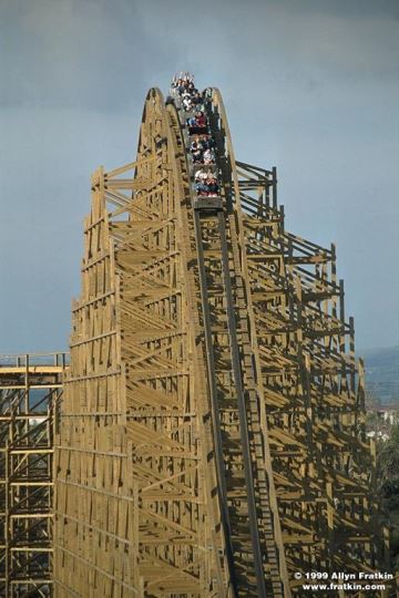 Knott's GhostRider roller coaster: longest, tallest and fastest