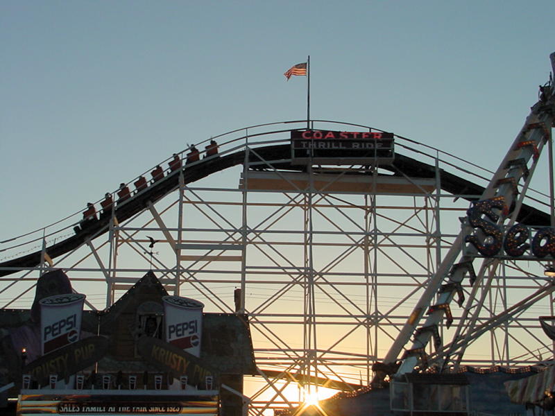 Roller coaster stuck on tracks at Washington State Fair