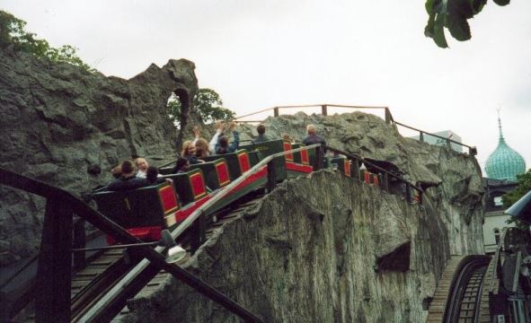 Rutschebanen Tivoli Gardens Copenhagen Hovedstaden Denmark