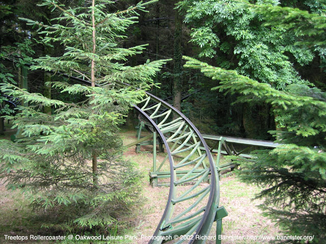 Treetops Rollercoaster Oakwood Theme Park Narberth