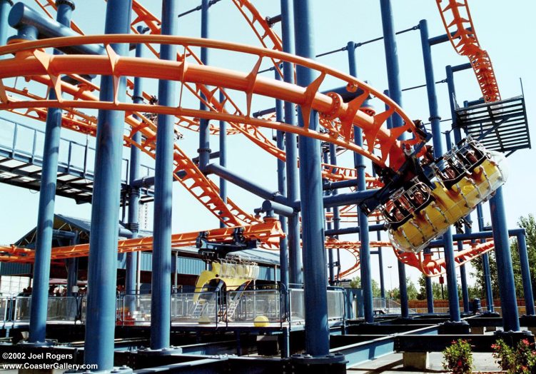 Flying Coaster Elitch Gardens Denver Colorado United States