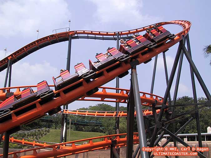 The Scorpion Rollercoaster at Busch Gardens Tampa Florida USA with