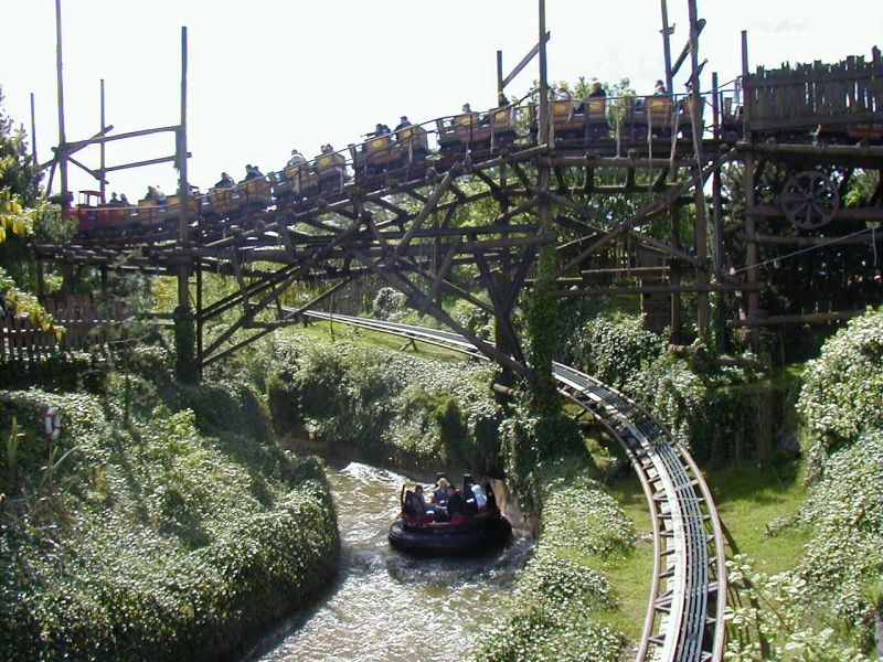 Runaway Mine Train Alton Towers Alton Staffordshire England