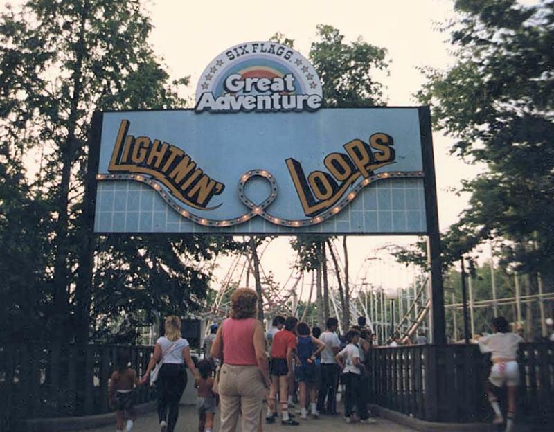 Lightnin Loops Six Flags Great Adventure Jackson New Jersey