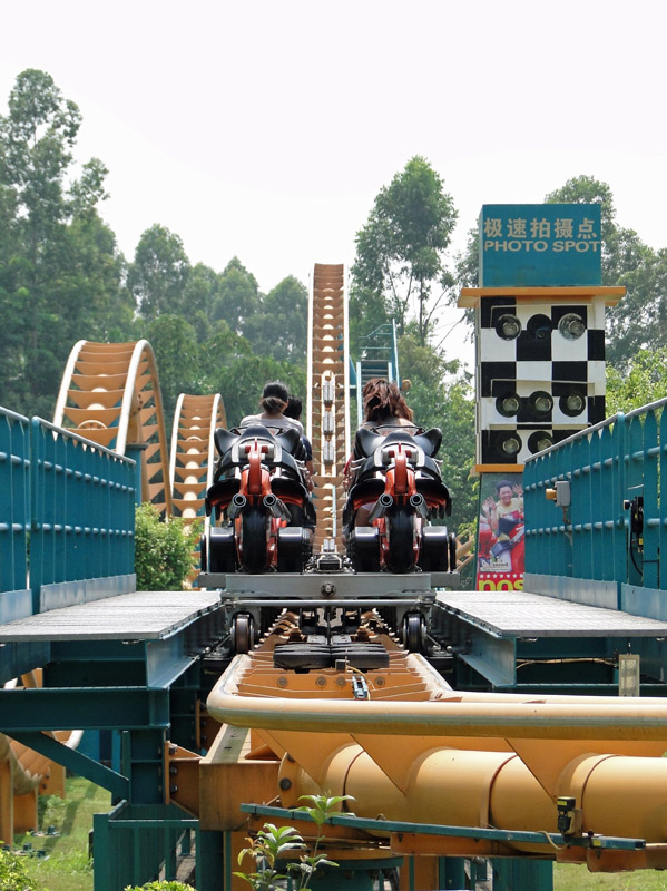 Motorbike Launch Coaster Chimelong Paradise Panyu Guangzhou