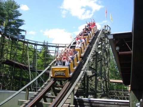 Roller Coaster DataBase  Knoebels amusement park, Roller coaster