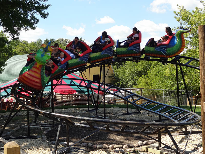 Dragon Coaster Santa s Village AZoosment Park Dundee Illinois