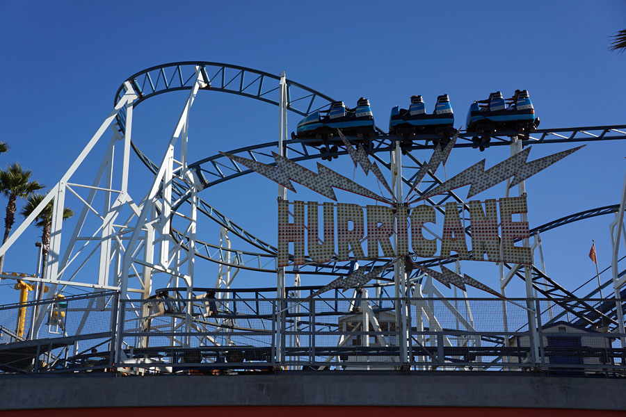 Hurricane Santa Cruz Beach Boardwalk Santa Cruz California