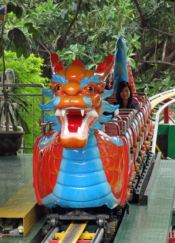 Golden Dragon Roller Coaster Zhongshan Park Nanshan Shenzhen