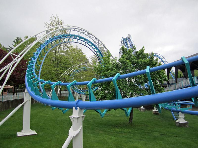 Canobie Corkscrew, Canobie Lake Park] Missing from the park map and  website, is this new and is this something that we should be worried about?  : r/rollercoasters