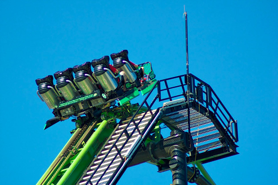 Green Lantern Coaster Warner Bros. Movie World Gold Coast