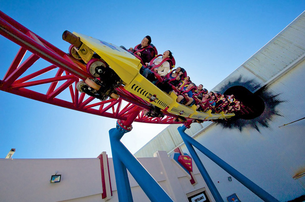 Superman Escape Warner Bros. Movie World Gold Coast Queensland