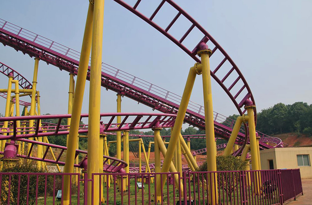 Motor Roller Coaster Colorful World Kaifu Changsha Hunan China