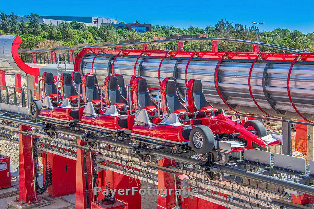 Red Force Ferrari Land Salou Tarragona Catalonia Spain