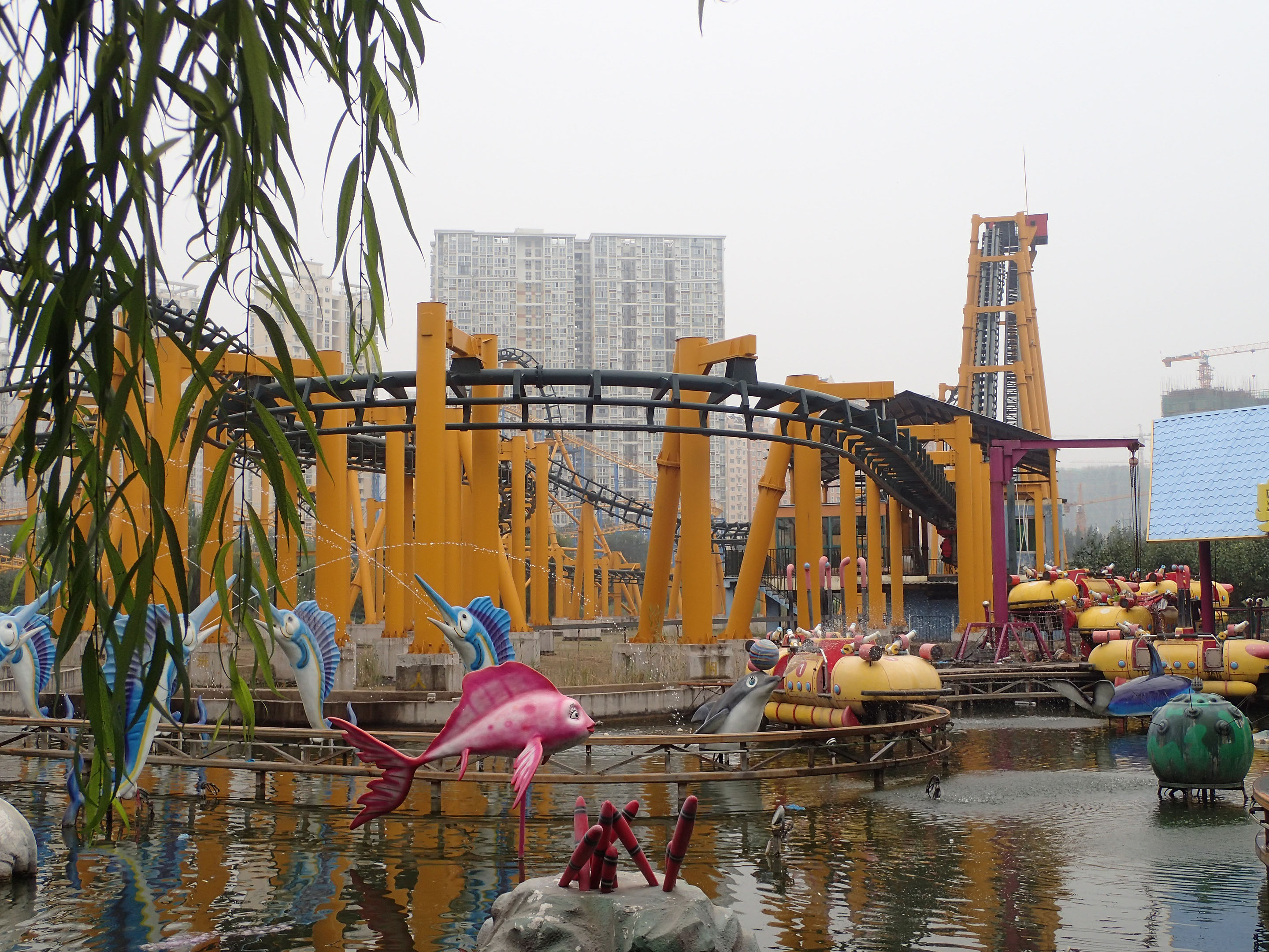 Roller Coaster Over Water
