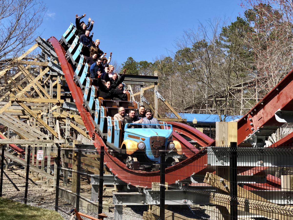 25 Days of Rollers- Days 17 & 18: [Twisted Timbers, Kings Dominion] &  [Mystic Timbers, Kings Island] : r/rollercoasters