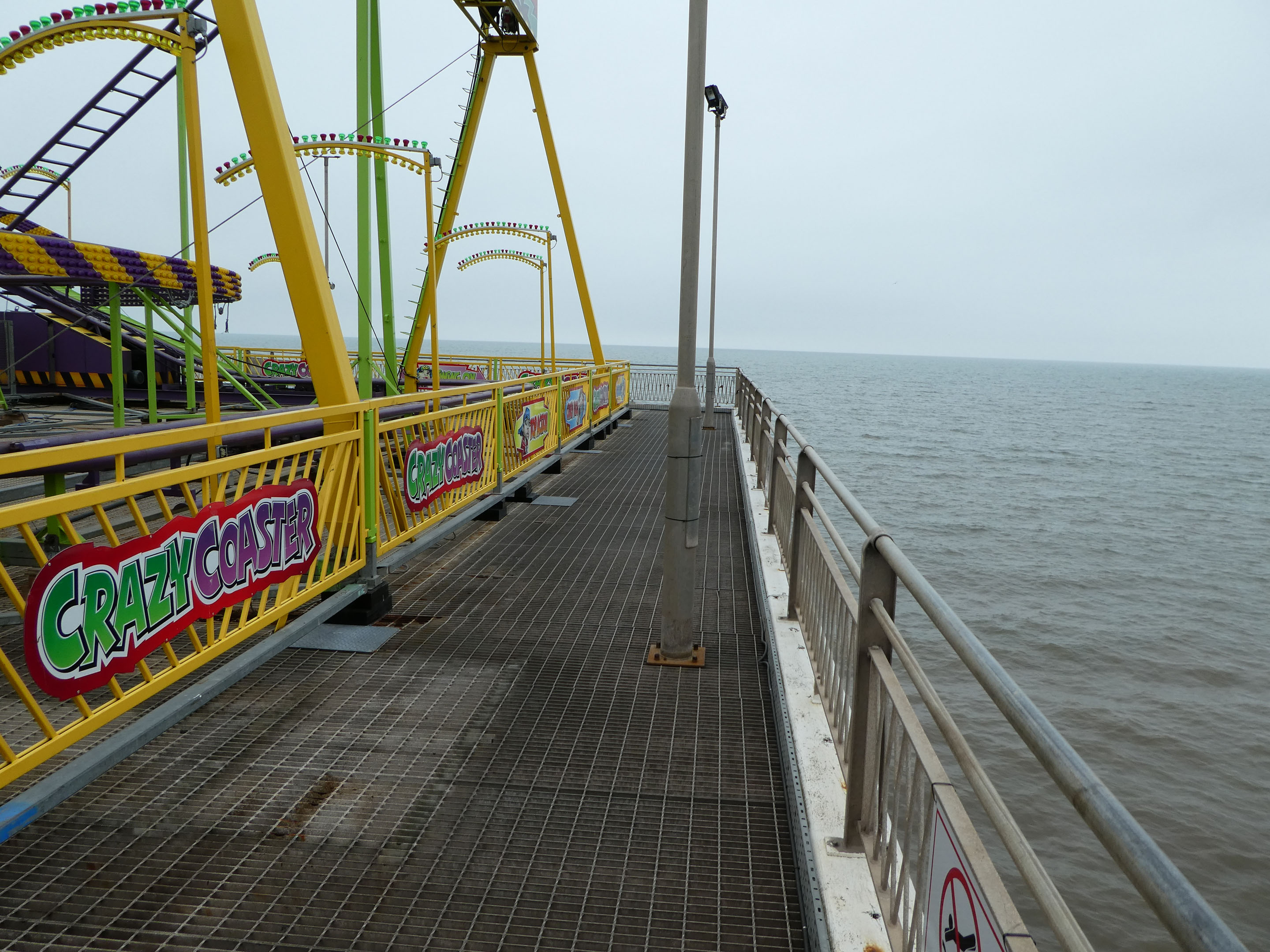 Crazy Coaster South Pier Blackpool Lancashire England United