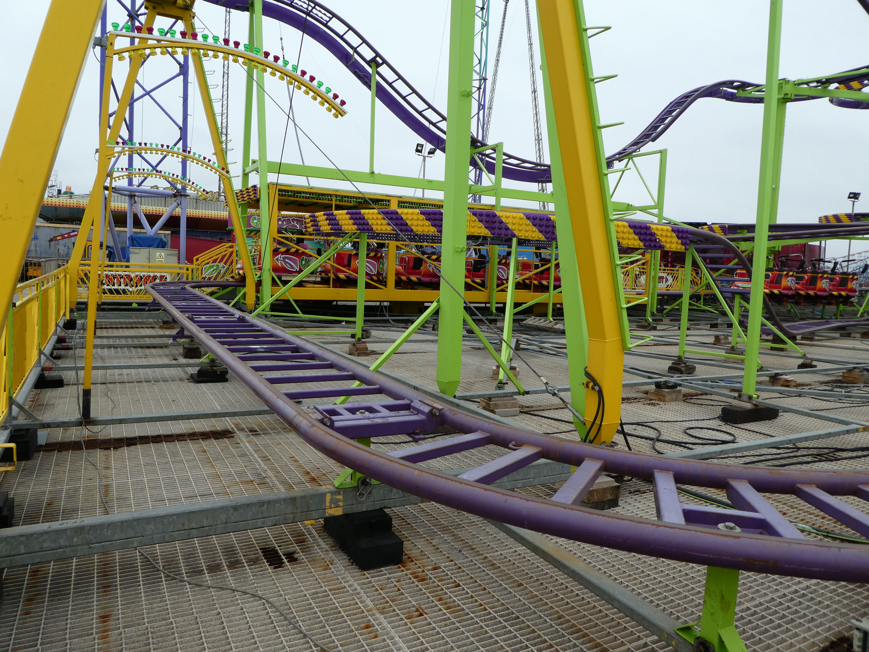 Crazy Coaster South Pier Blackpool Lancashire England United