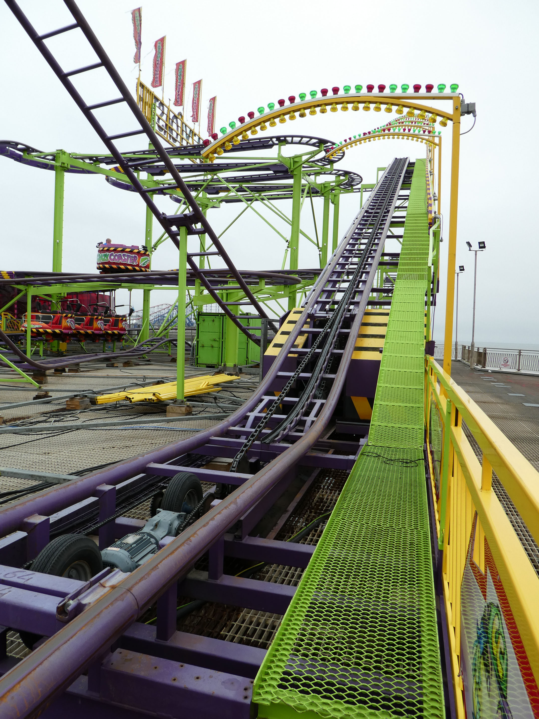 Crazy Coaster South Pier Blackpool Lancashire England United