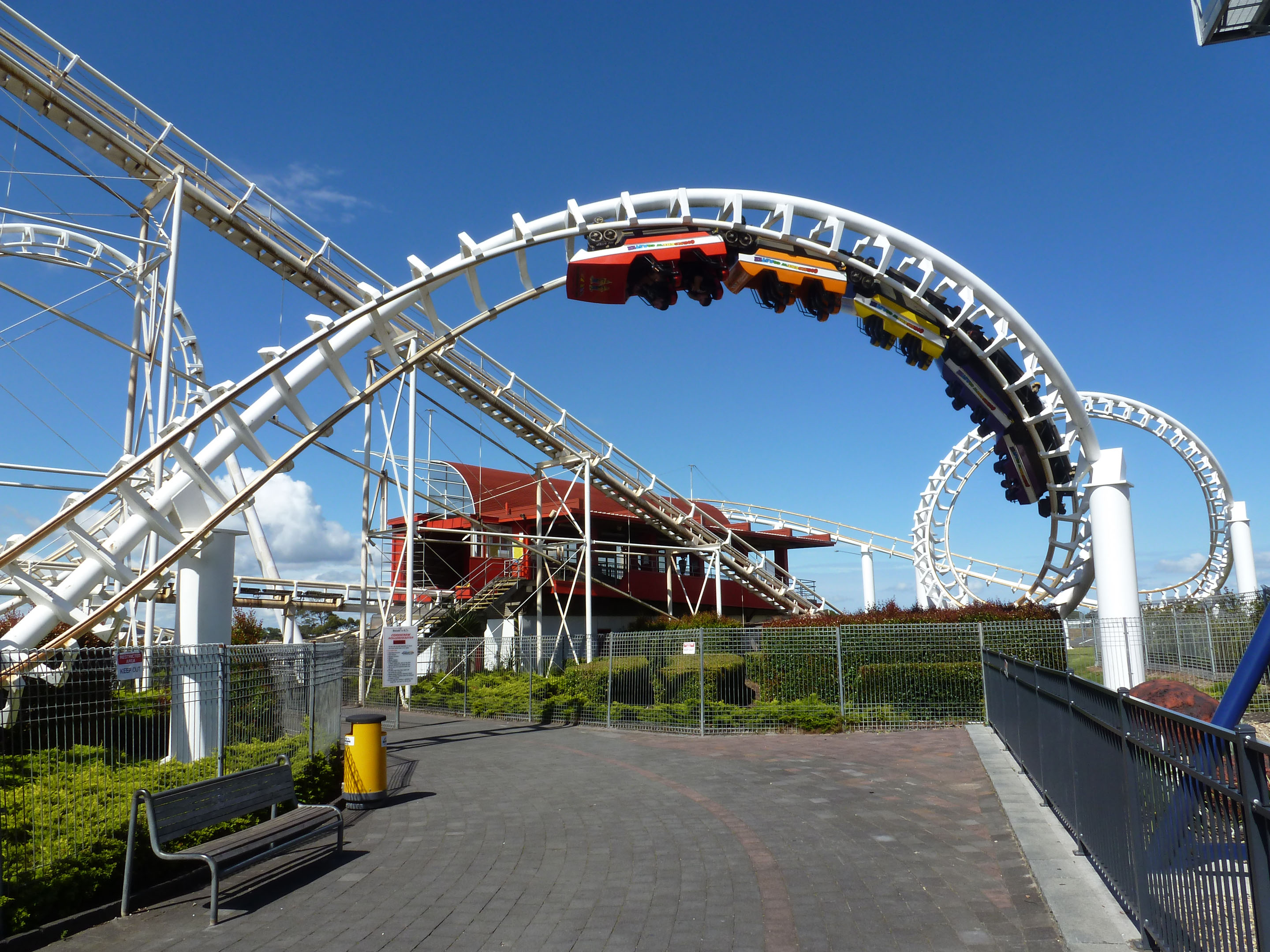 Corkscrew Coaster Rainbow s End Manukau City Auckland New