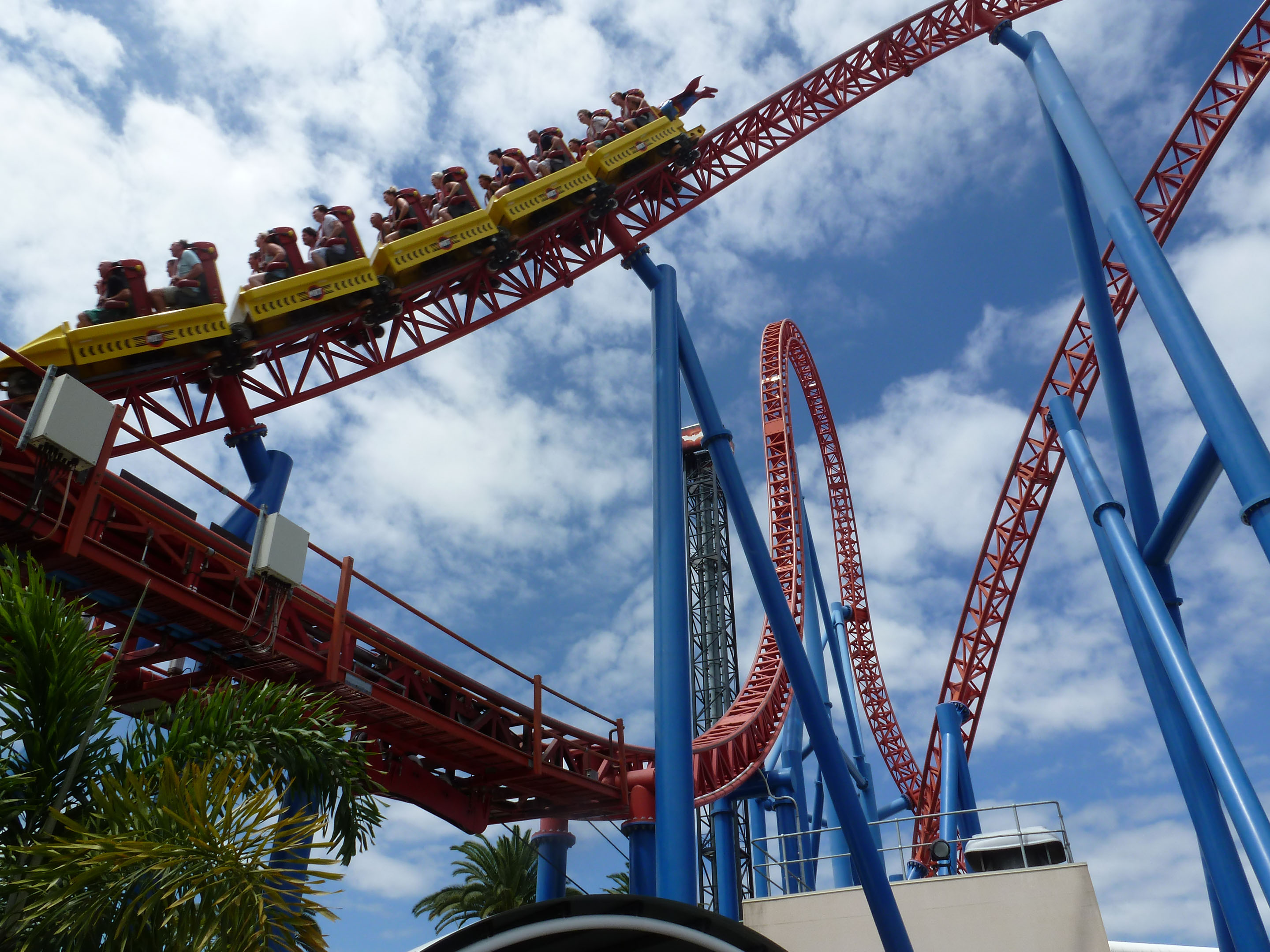 Superman Escape Warner Bros Movie World Gold Coast Queensland Australia