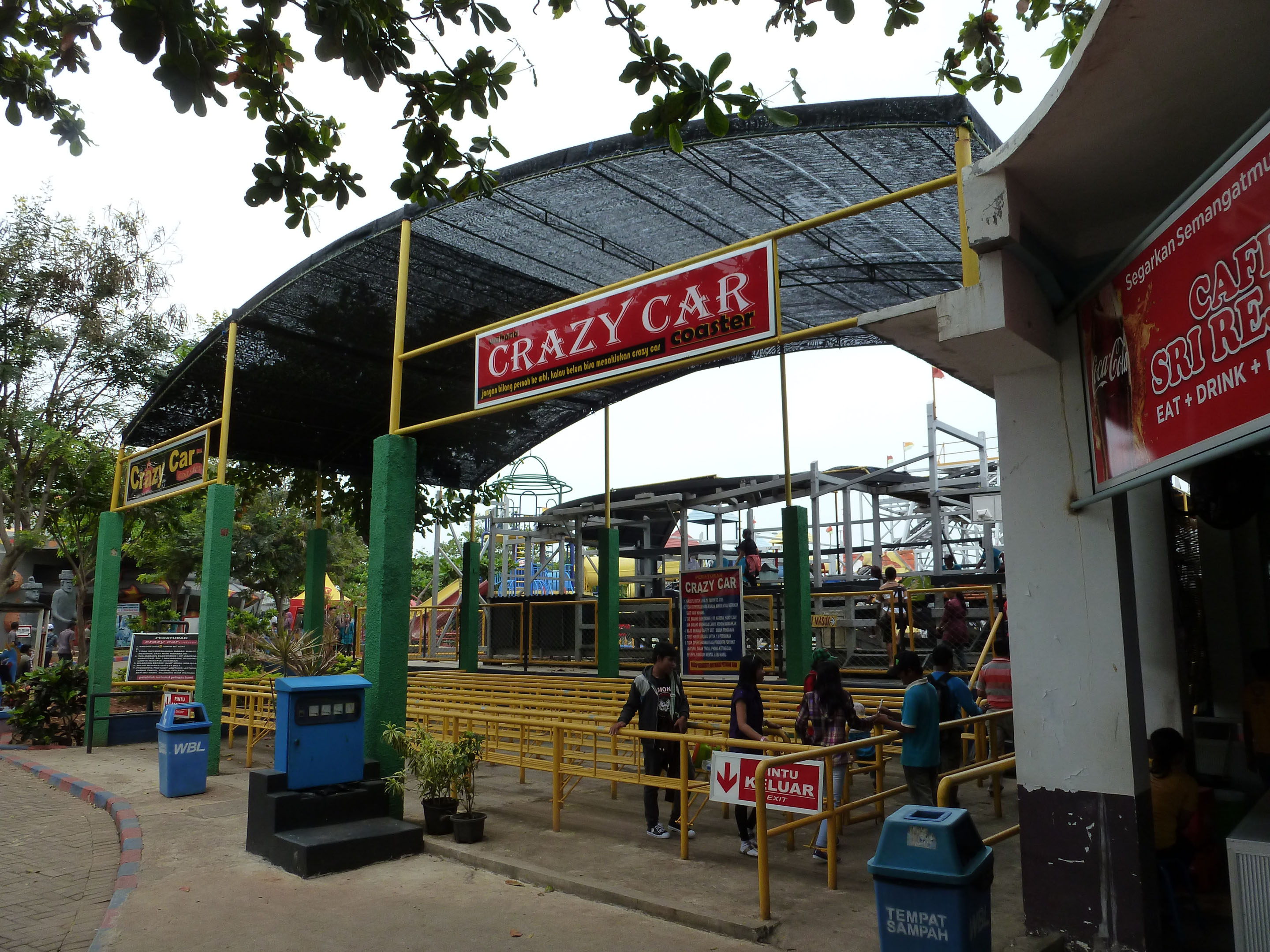 Crazy Car Coaster Wisata Bahari Lamongan Tuban East Java Indonesia