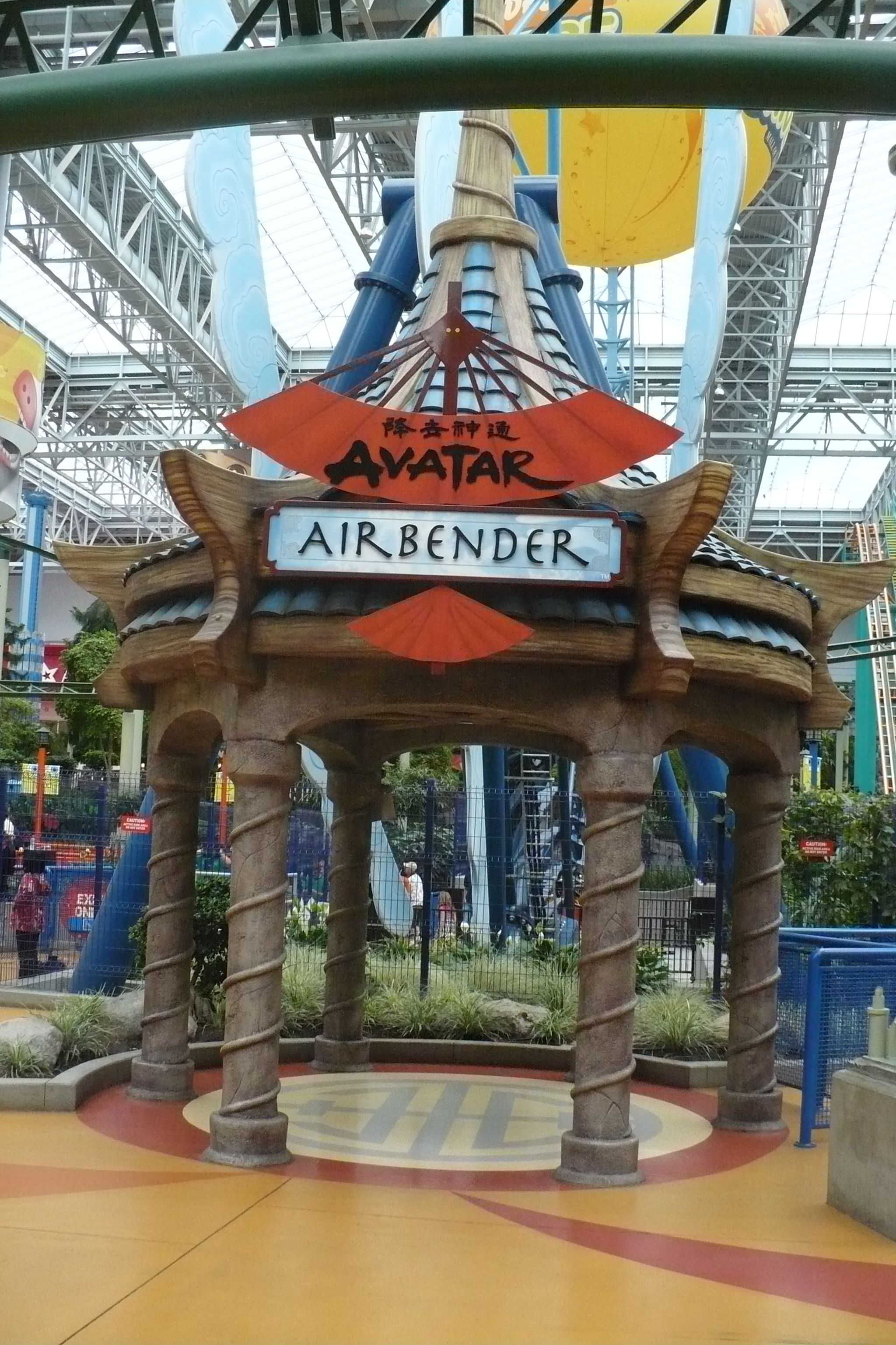 Avatar Airbender Nickelodeon Universe Bloomington Minnesota