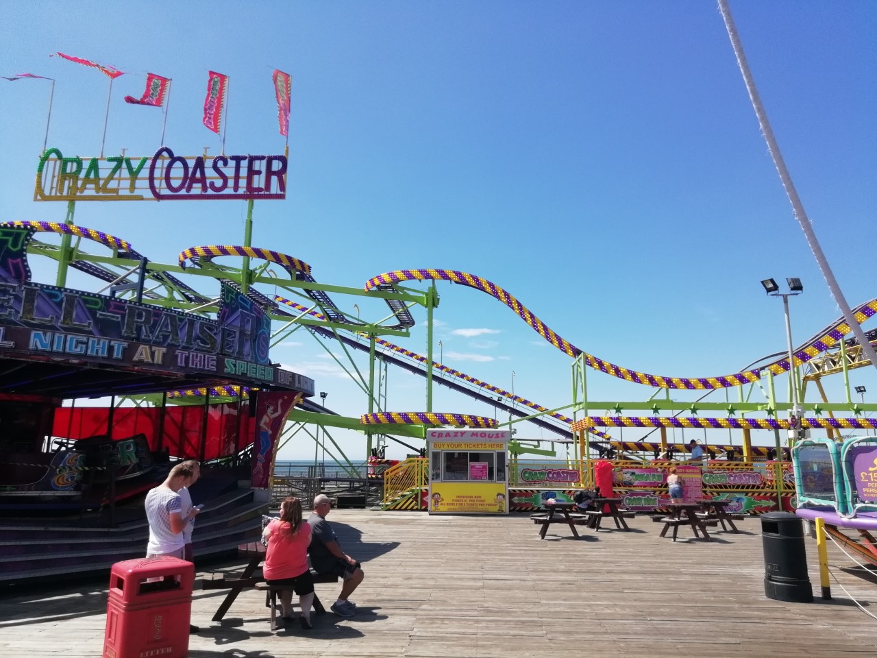 Crazy Coaster South Pier Blackpool Lancashire England United