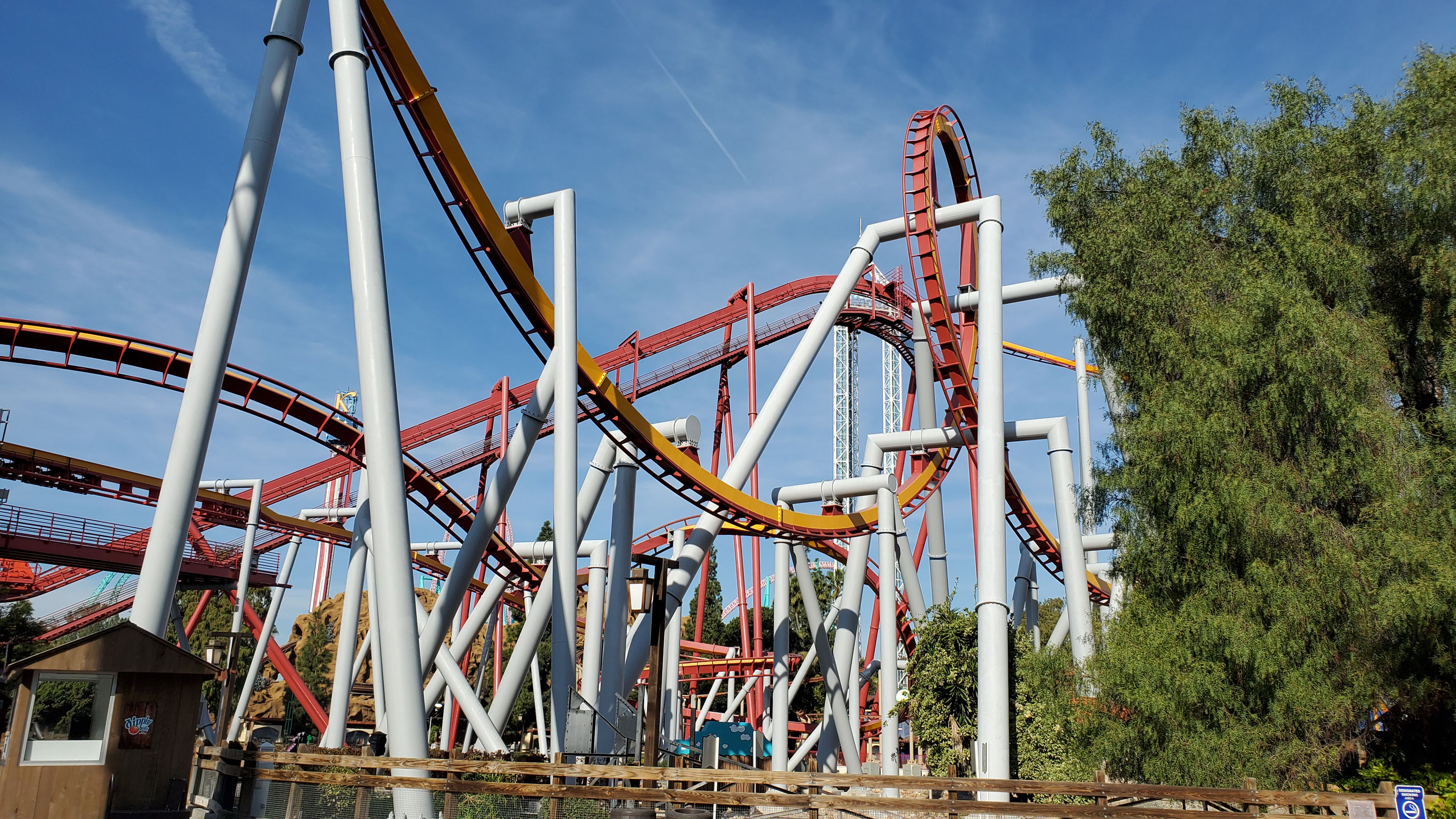 Silver Bullet Rollercoaster Ride. Knott's Berry Farm Theme Park