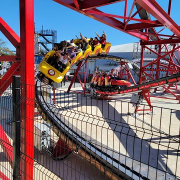 Kid Flash Cosmic Coaster - Six Flags Over Georgia (Austell